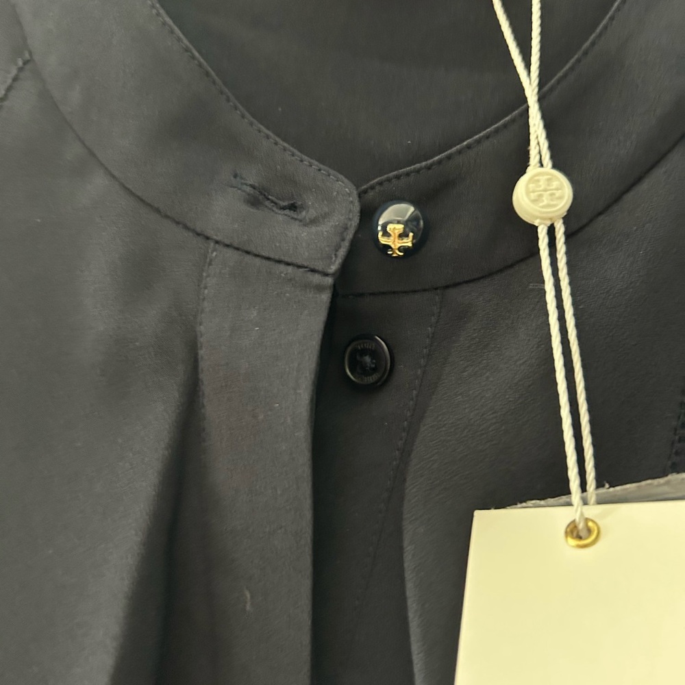 Tory Burch Black Ruffled Blouse - Picture 3 of 6